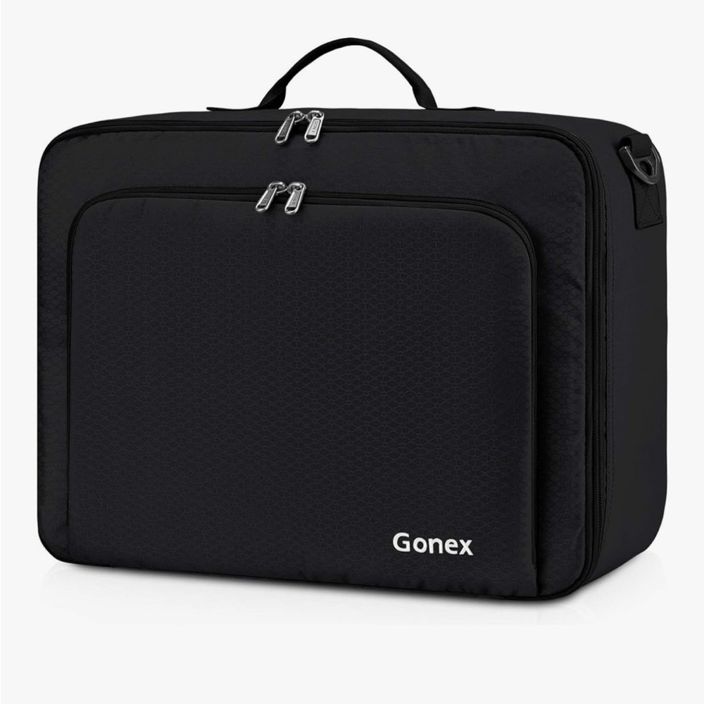 Black Travel Carry Bag with Front Organizer